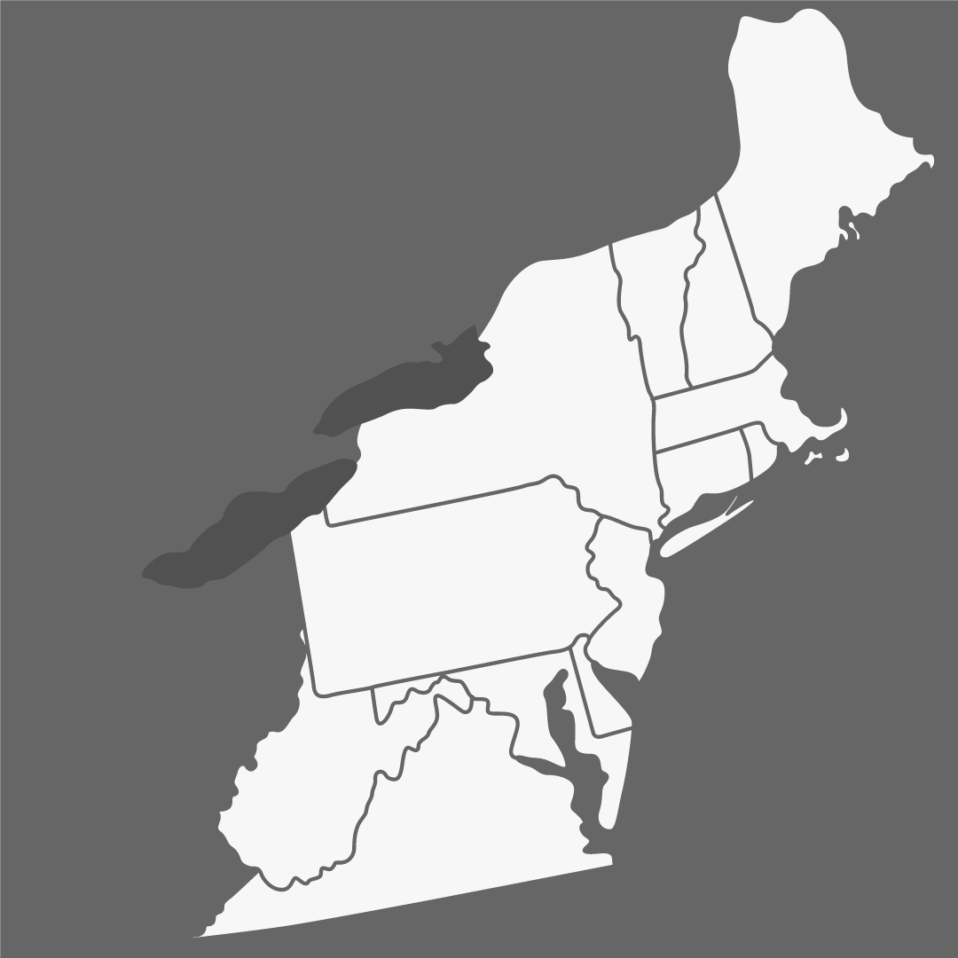 Map of Northeast United States